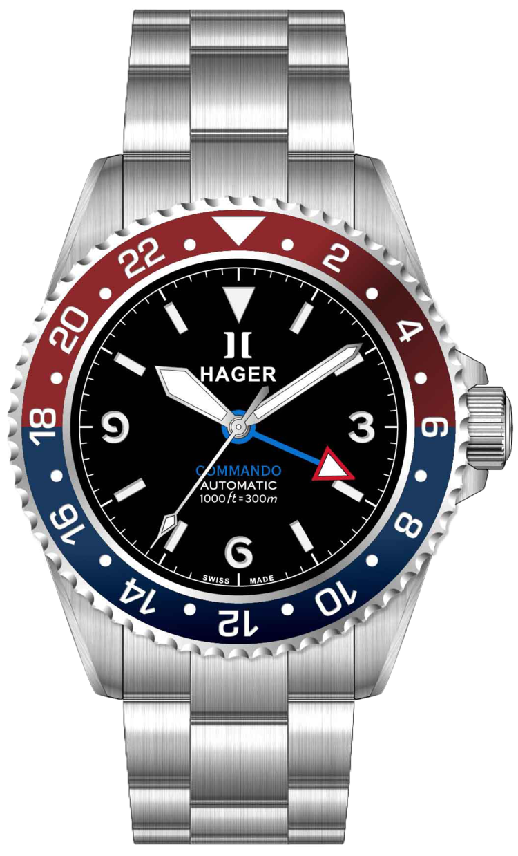 Commando GMT Pepsi — Hager Watches